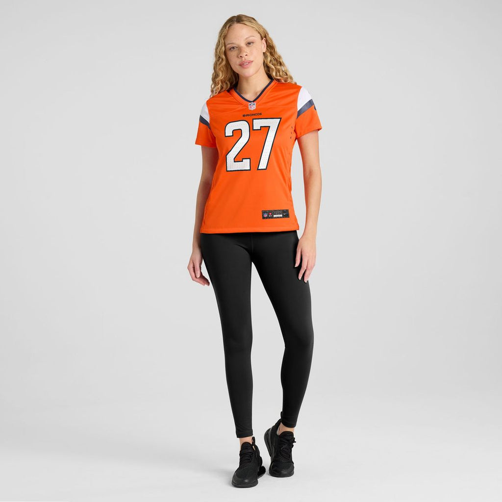 J.K. Dobbins Denver Broncos Nike Women's Team Game Jersey -  Orange