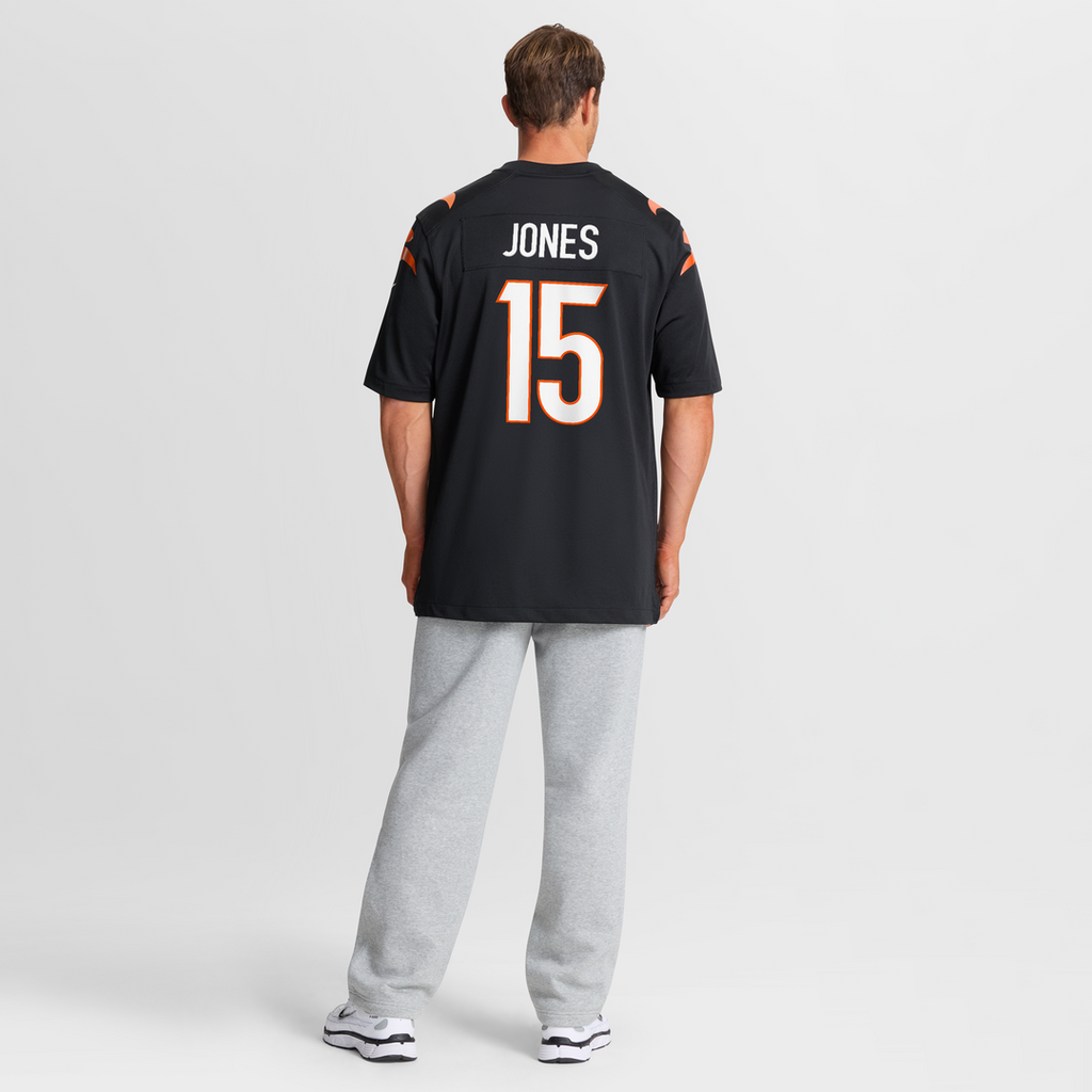 Charlie Jones Cincinnati Bengals Nike Team Game Jersey -  Black