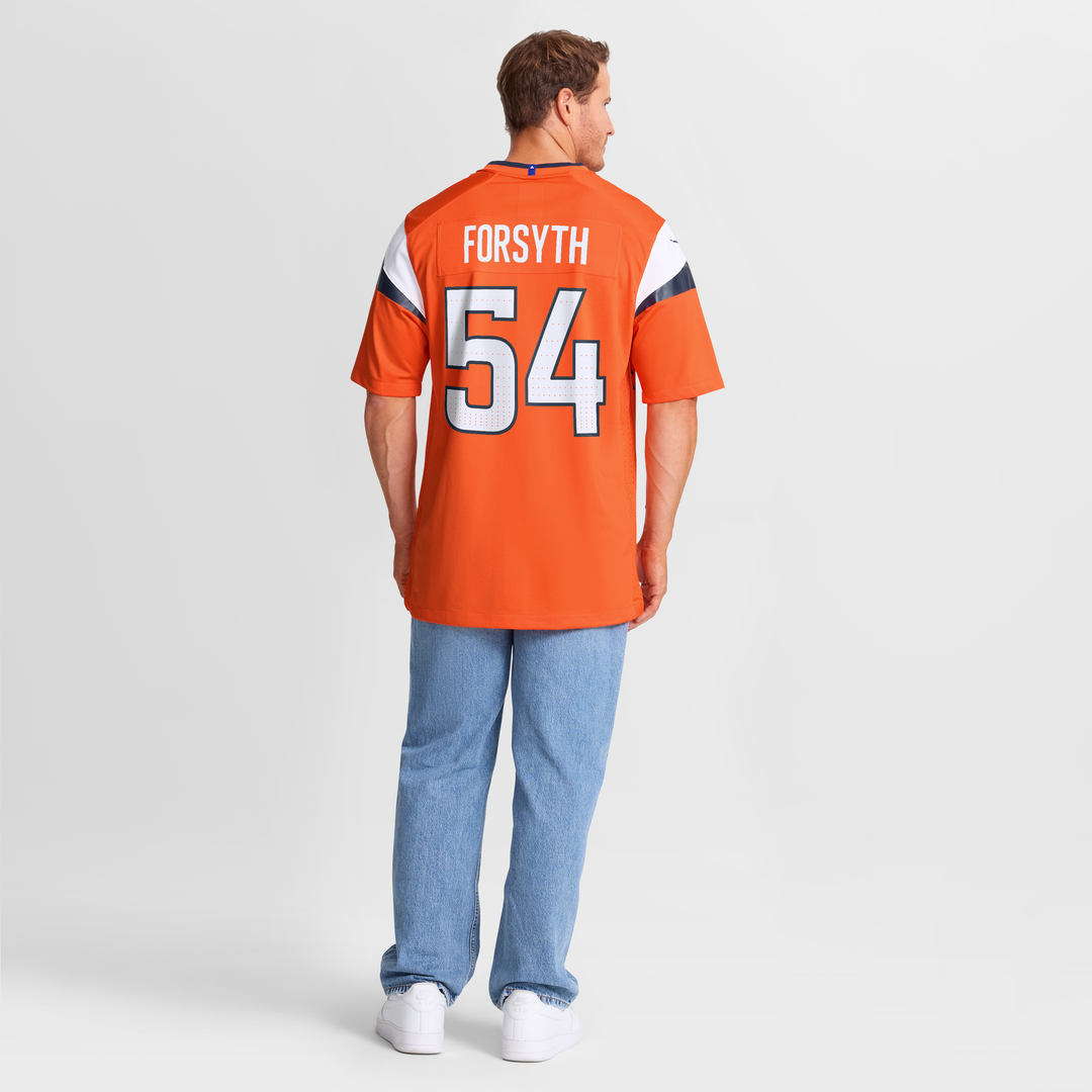 Alex Forsyth Denver Broncos Nike Team Game Jersey -  Orange