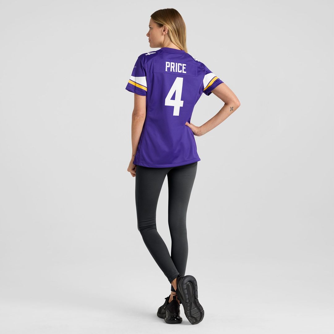 Myles Price Minnesota Vikings Nike Women's Team Game Jersey -  Purple