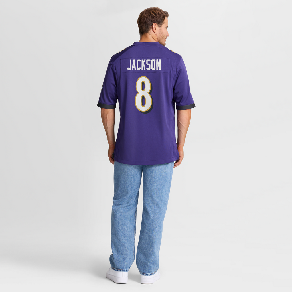 Lamar Jackson Baltimore Ravens Nike Game Jersey - Purple