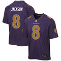 Lamar Jackson Baltimore Ravens Nike Youth Alternate 2 Game Jersey - Purple