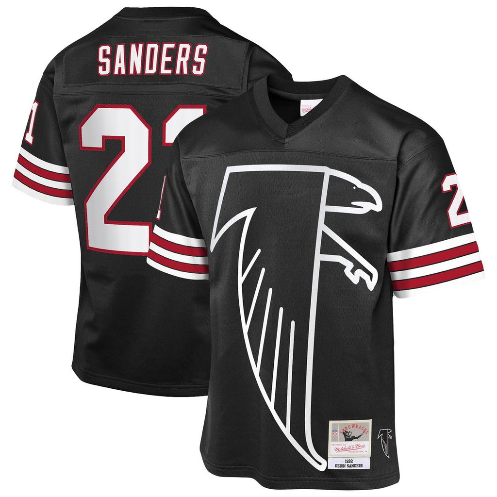 Deion Sanders Atlanta Falcons Mitchell & Ness Youth 1992 Throwback Fashion Jersey - Black