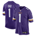 Number 1 Dad Minnesota Vikings Nike Game Jersey - Purple