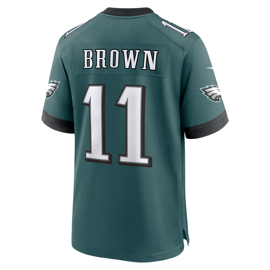 A.J. Brown Philadelphia Eagles Nike Team Game Jersey -  Midnight Green