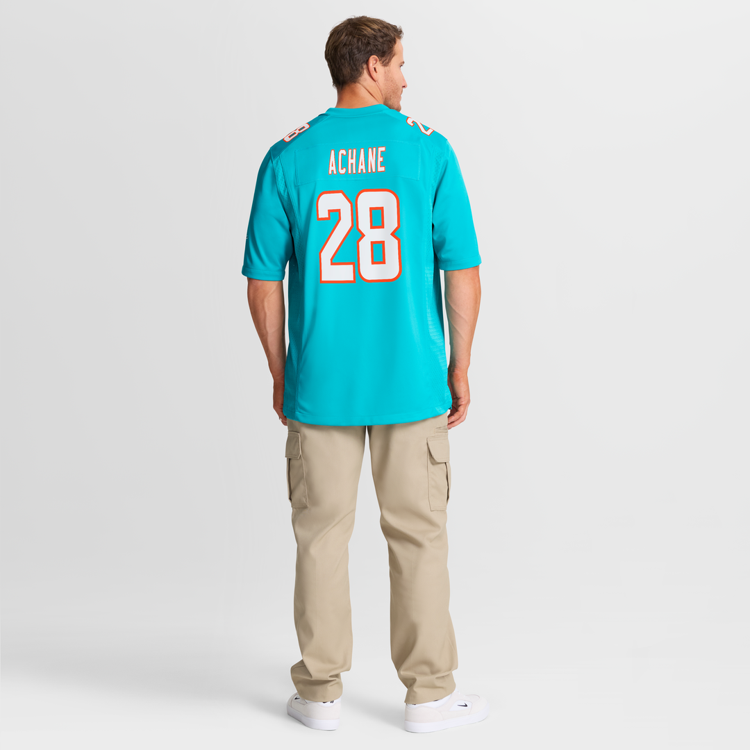 Devon Achane Miami Dolphins Nike Player Game Jersey - Aqua