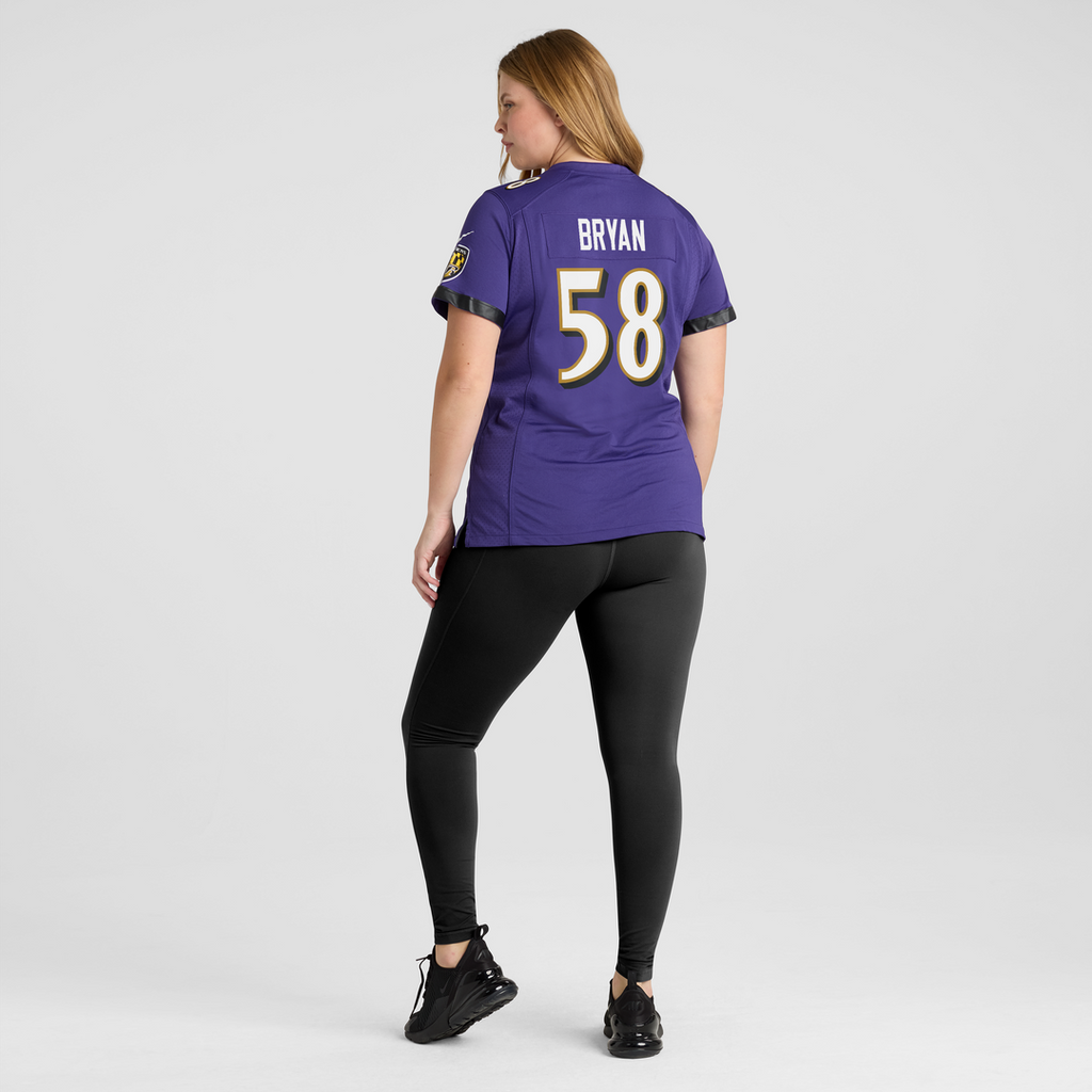 Taven Bryan Baltimore Ravens Nike Women's Team Game Jersey -  Purple