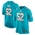 Patrick Paul Miami Dolphins Nike  Game Jersey -  Aqua