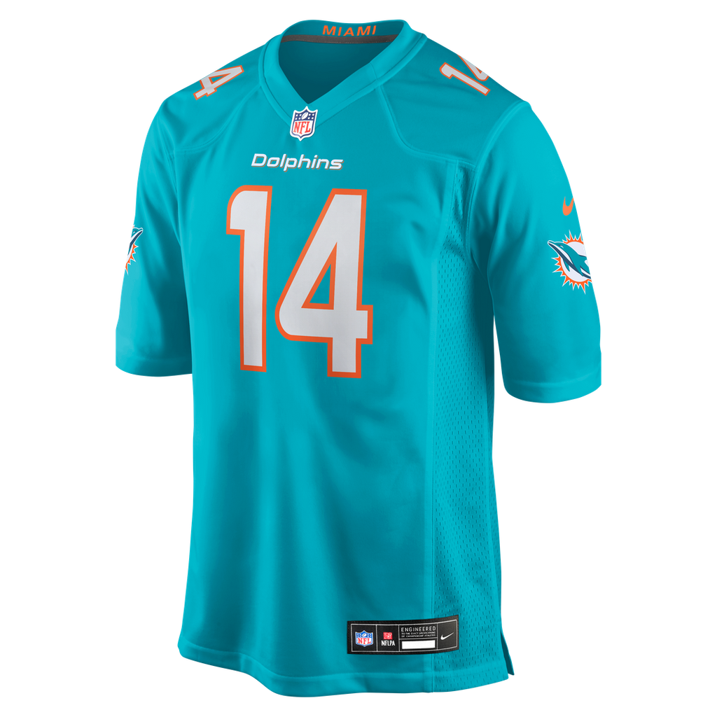 Quinn Ewers Miami Dolphins Nike Team Game Jersey -  Aqua