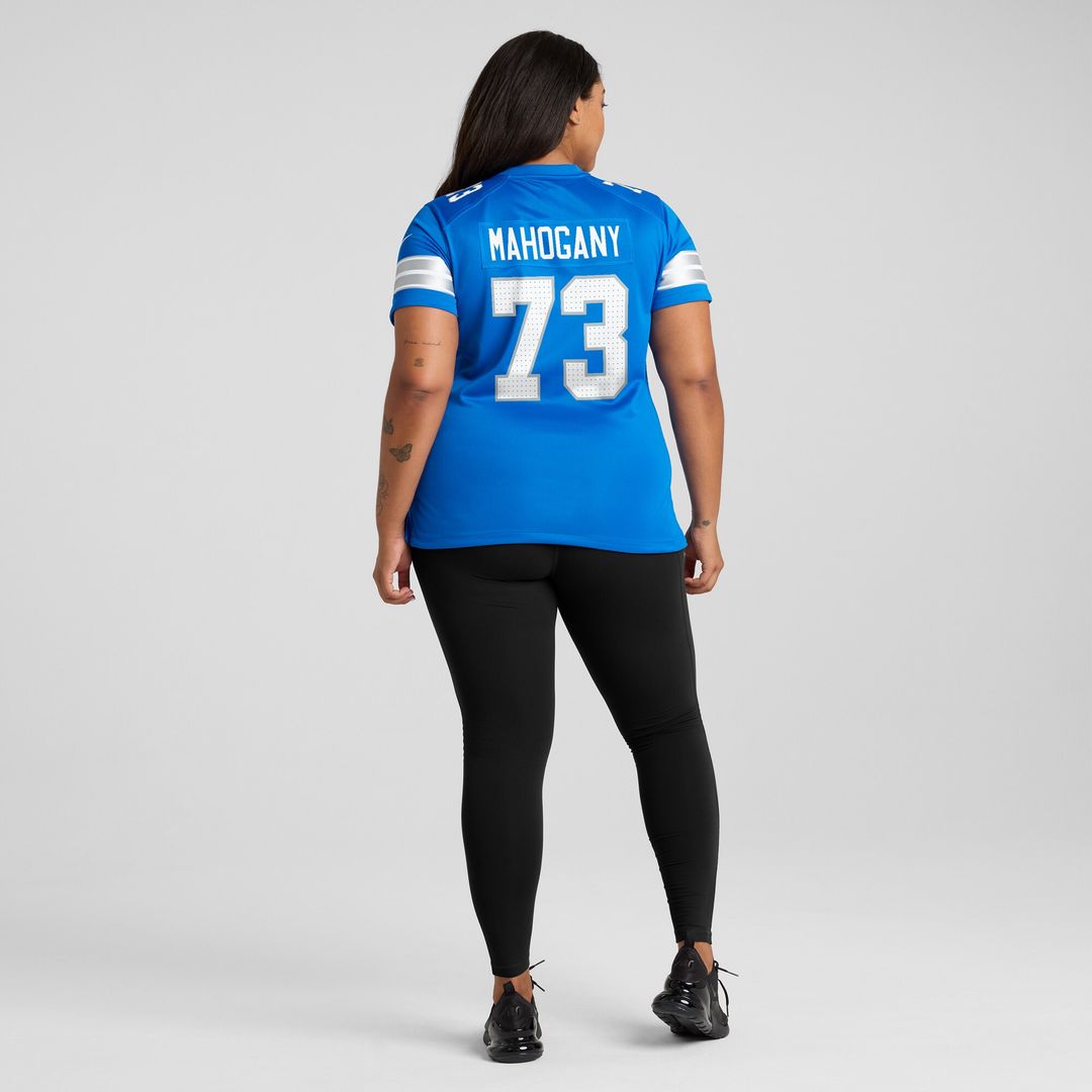 Christian Mahogany Detroit Lions Nike Women's Team Game Jersey -  Blue