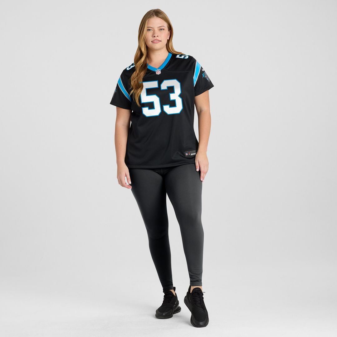 Claudin Cherelus Carolina Panthers Nike Women's Team Game Jersey -  Black