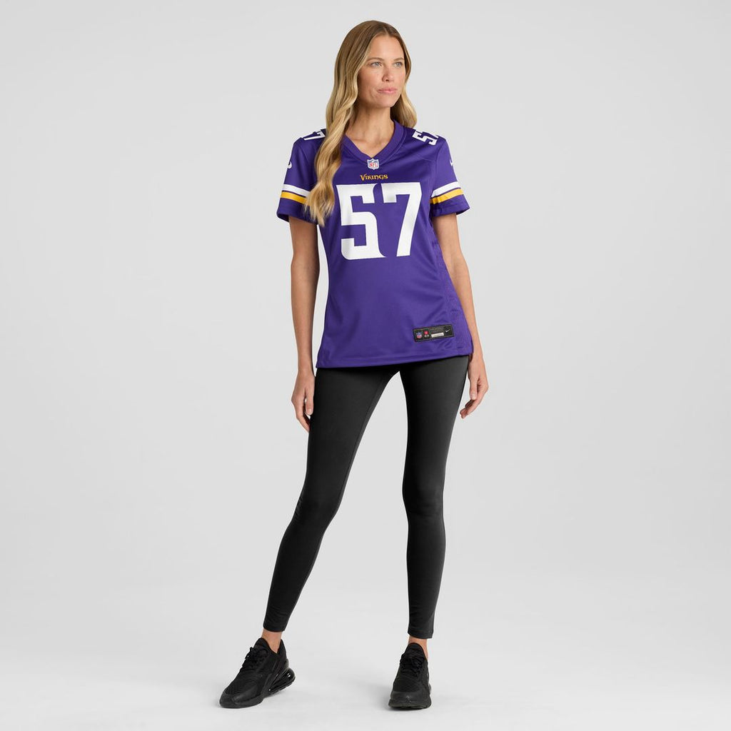Chaz Chambliss Minnesota Vikings Nike Women's Team Game Jersey -  Purple