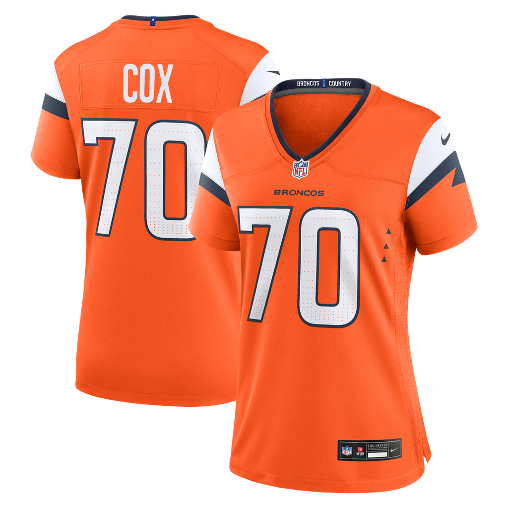Marques Cox Denver Broncos Nike Women's Team Game Jersey -  Orange