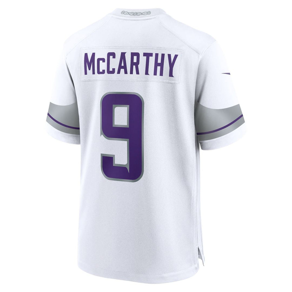 J.J. McCarthy Minnesota Vikings Nike Youth Game Jersey - Purple