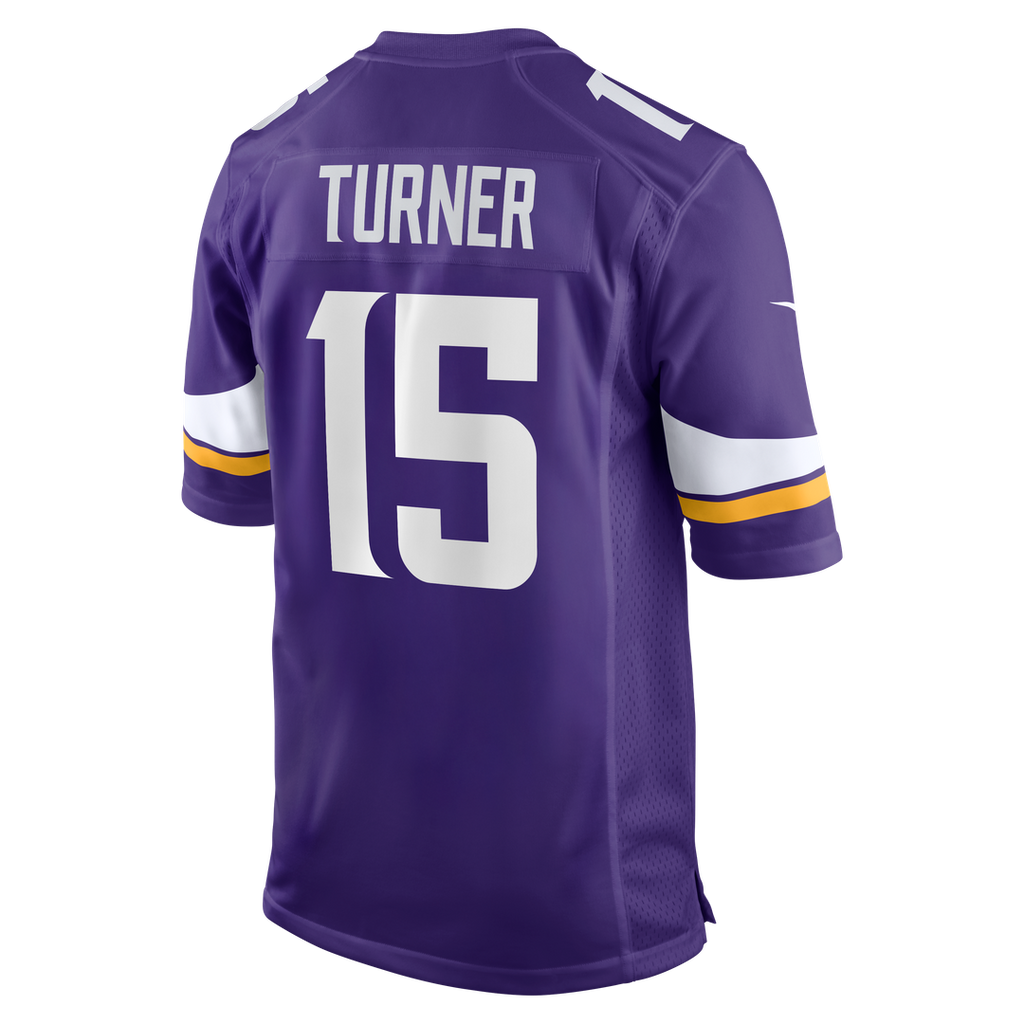 Dallas Turner Minnesota Vikings Nike  Game Jersey -  Purple