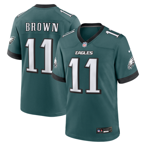 A.J. Brown Philadelphia Eagles Nike Team Game Jersey -  Midnight Green