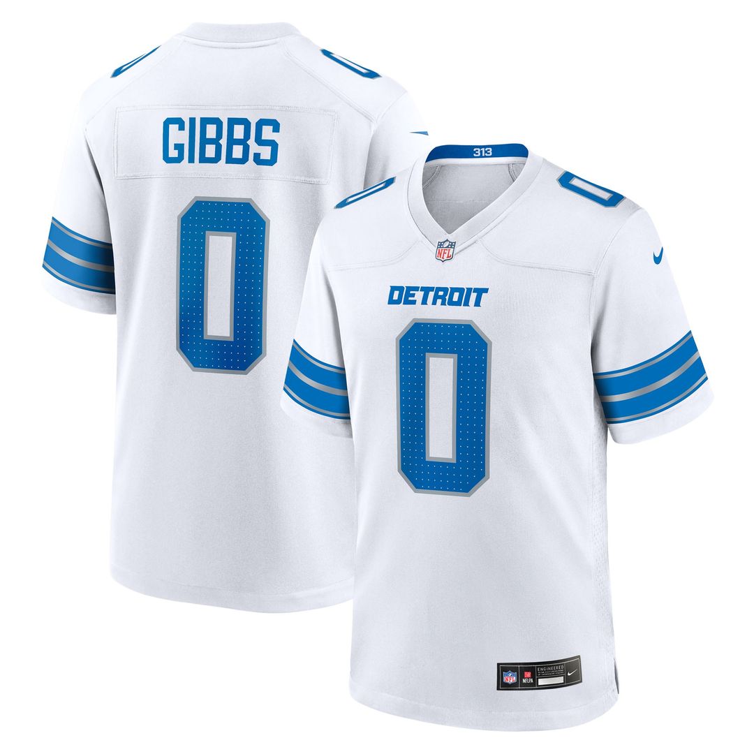 Jahmyr Gibbs Detroit Lions Nike Game Player Jersey - Blue