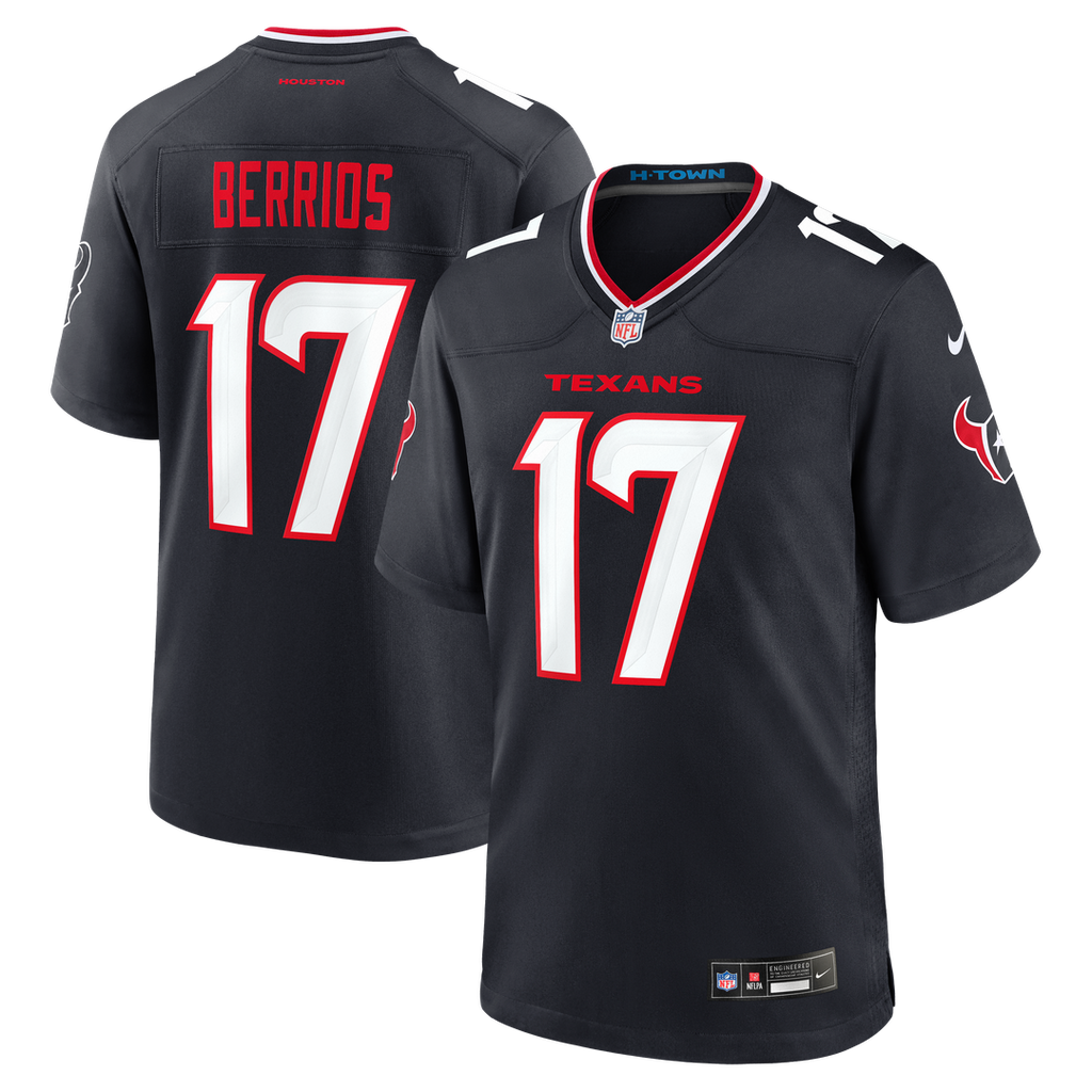 Braxton Berrios Houston Texans Nike Team Game Jersey -  Navy